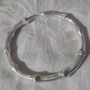 Tiffany & Co Sterling Silver Bamboo Bangle Bracelet